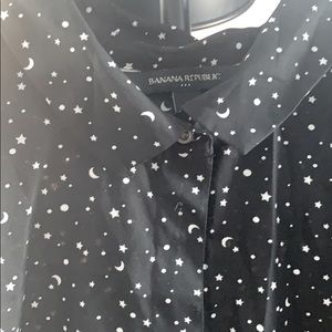 Stars and moon dress shirt
